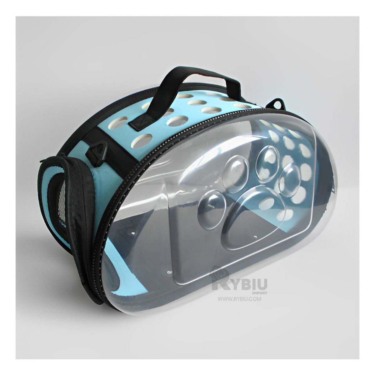 GENERICO - Transportador para Mascotas Tono Celelste Y+Papel de Regalo