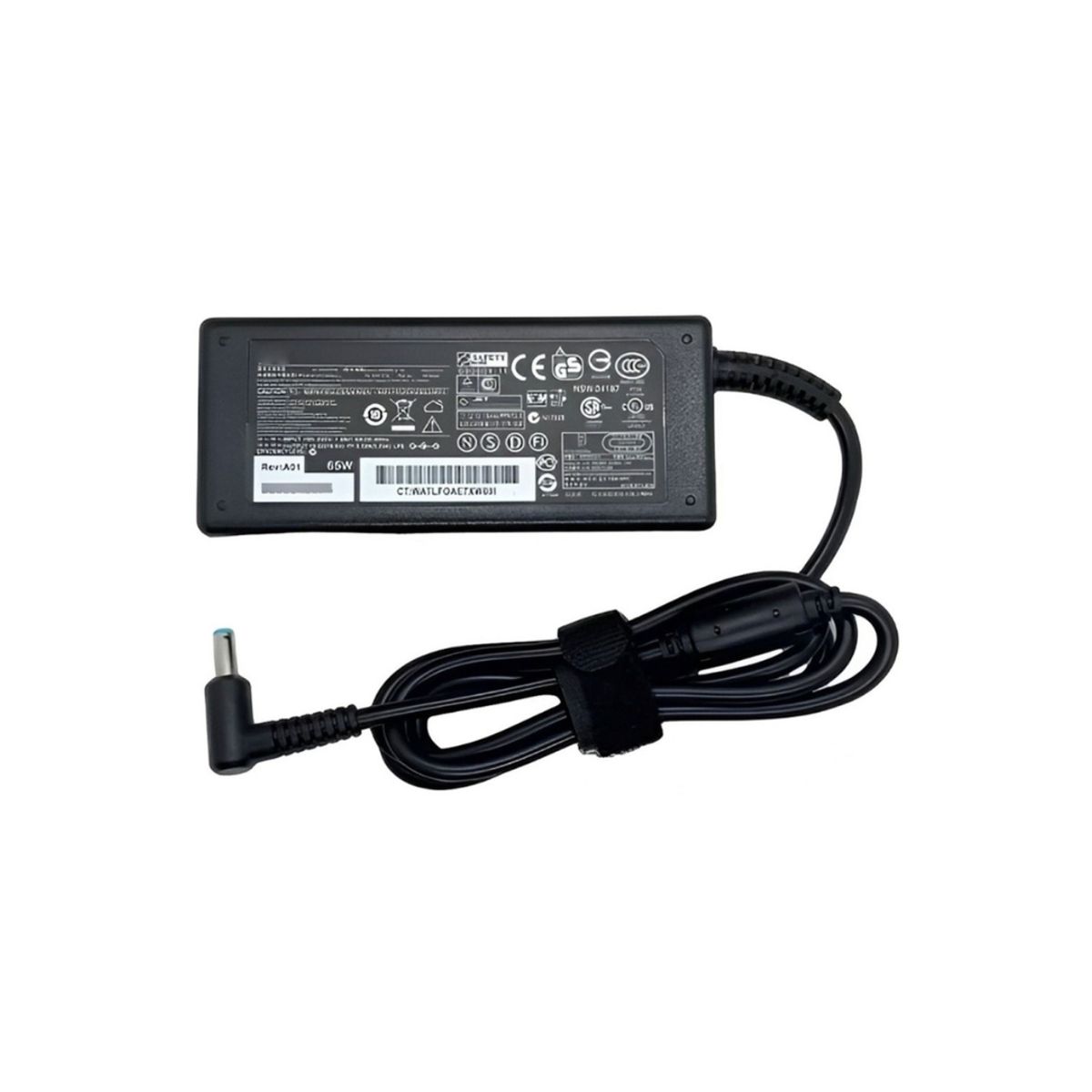 OEM - Cargador para laptop Hp  18.5 V. 3.3A. 65W. 4.5x3.0 mm. Punta Azul