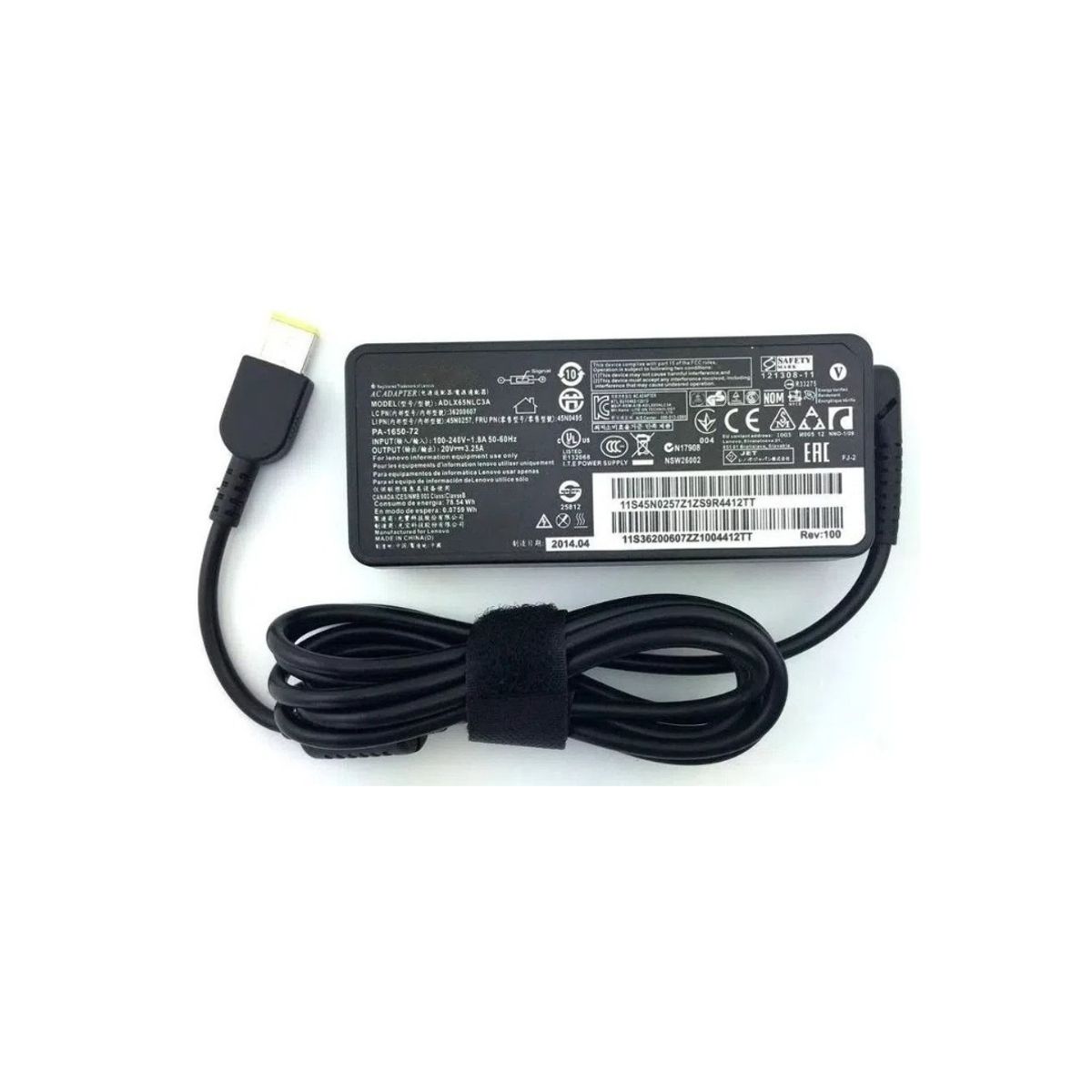 OEM - Cargador para Laptop Lenovo  20 V. 3.25 A. 65 W. Punta Usb