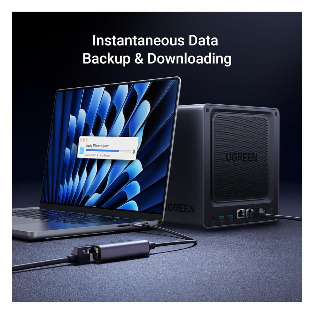 UGREEN - ADAPTADOR ETHERNET RJ45 A TIPO C DE 2.5G UGREEN Cm648 - 25052