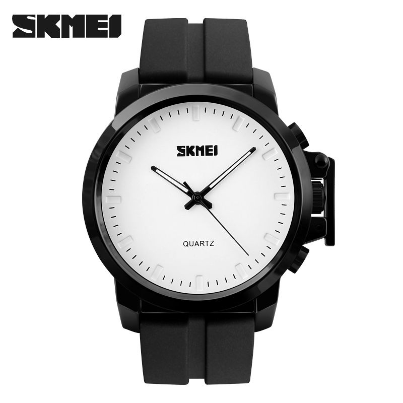 SKMEI - RELOJ SKMEI 1208 Negro  Fondo blanco Silicona
