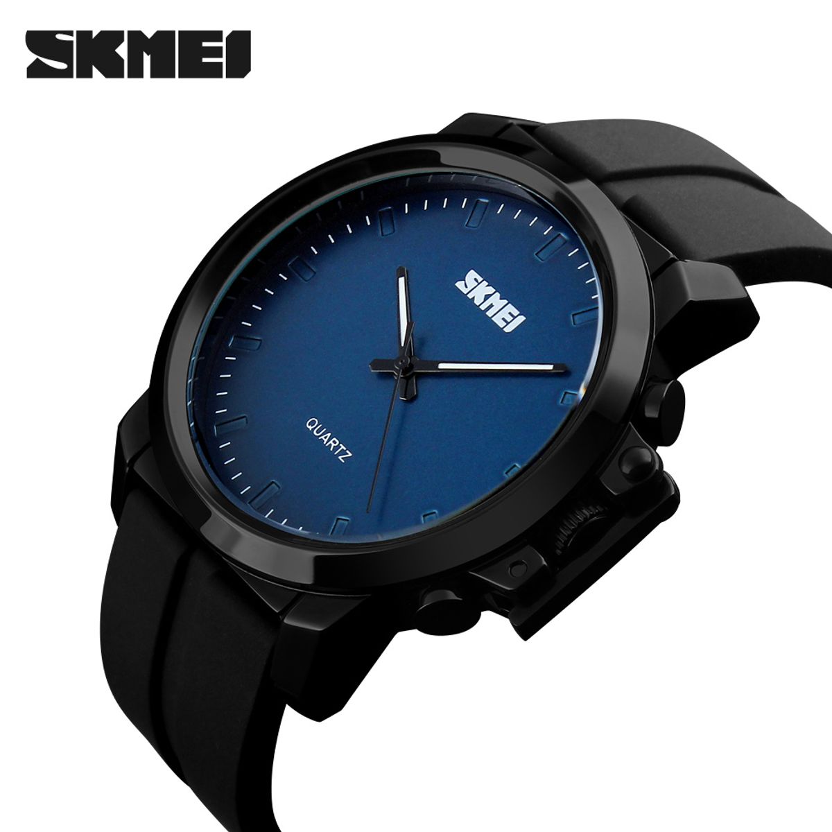 SKMEI - RELOJ SKMEI 1208 Negro Fondo AZUL Silicona