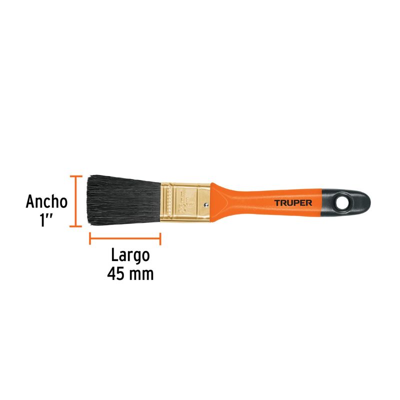 TRUPER - Brocha 1.5 pulgadas para fino acabado TRUPER