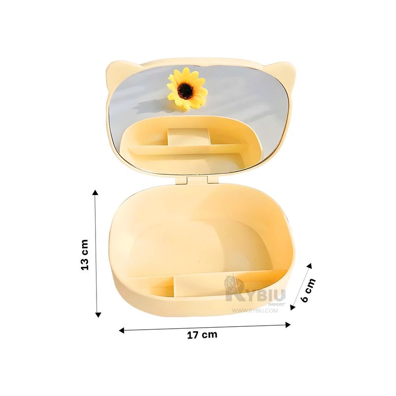 GENERICO - Baul muy Resistente en Amarillo Y+Regalo Ligas para Peinar