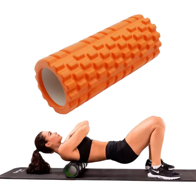 GENERICO - Rodillo de espuma para hacer ejercicio yoga - NARANJA