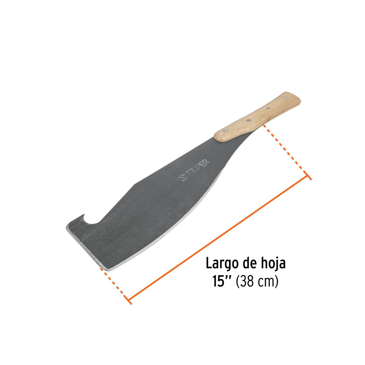 TRUPER - Machete cañero 15 con gancho Truper