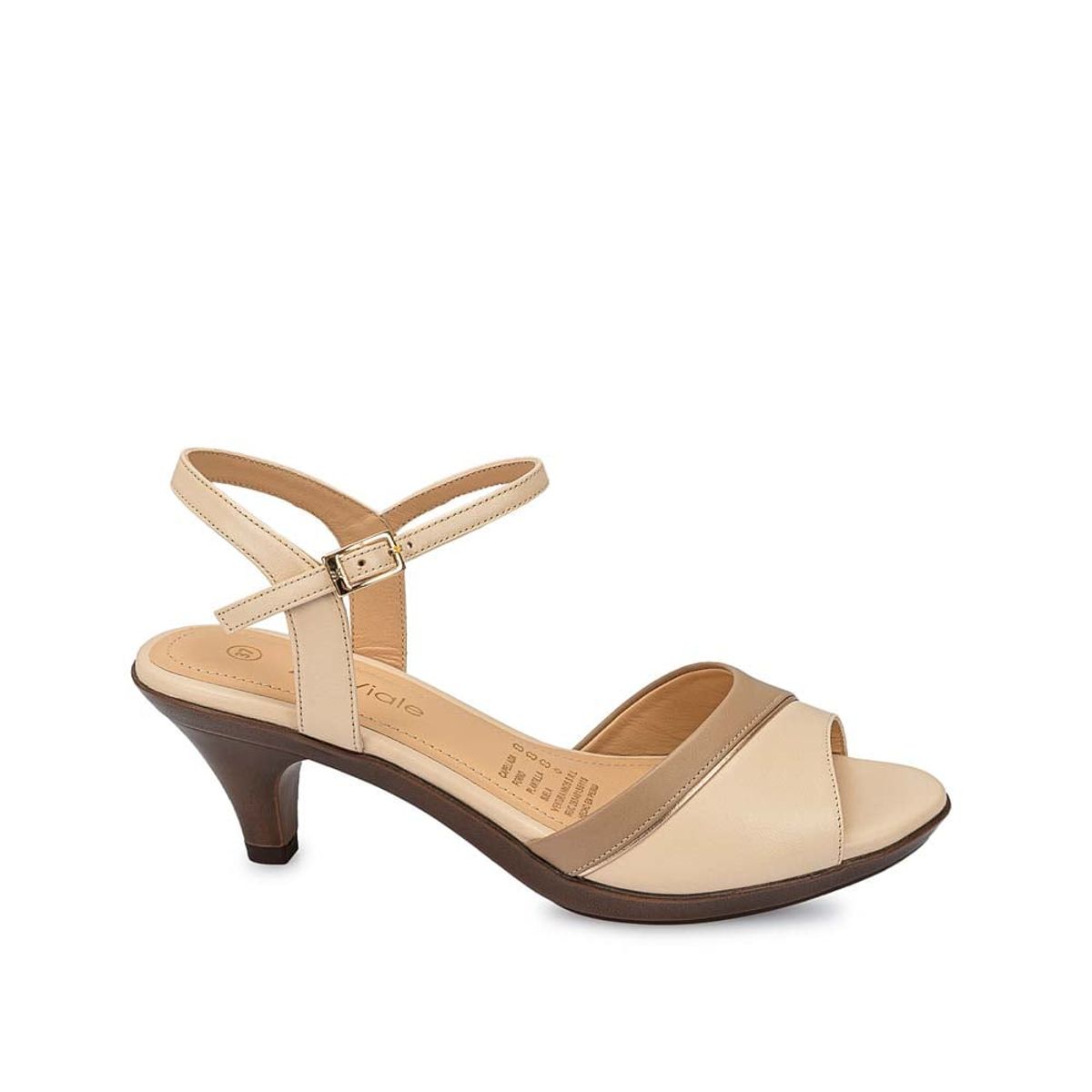 VIALE - Sandalia Dorsay Casual LINDA-2501 PerlaVison Viale Cuero