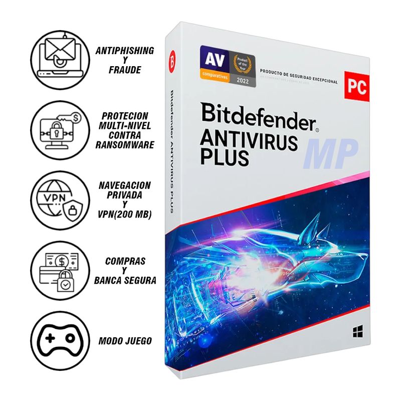 BITDEFENDER - BITDEFENDER antivirus 12 meses 1 dispositivo
