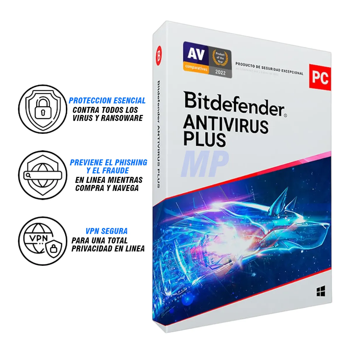 BITDEFENDER - BITDEFENDER antivirus 12 meses 1 dispositivo