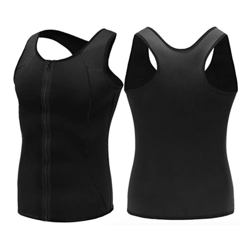 GENERICO - Faja de Crossfit Men Negro en L Y+Banderitas Adhesivas