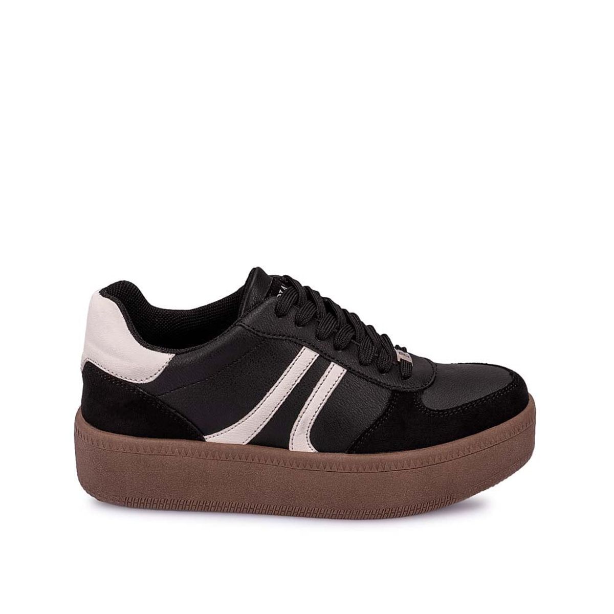 Piazza - Zapatilla Casual CESI-2522 NegroHueso Piazza