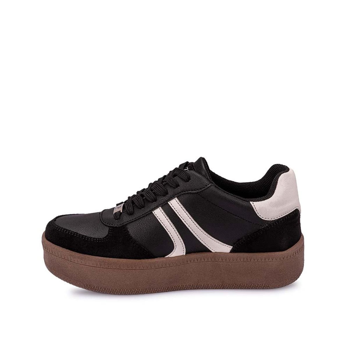 Piazza - Zapatilla Casual CESI-2522 NegroHueso Piazza