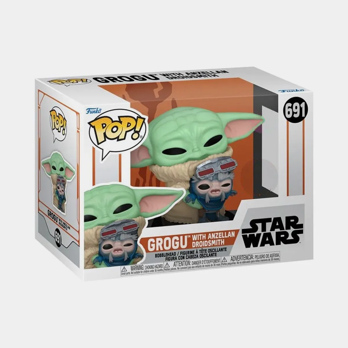 FUNKO - FUNKO POP STAR WARS - GROGU WITH ANZELLAN DROIDSMITH