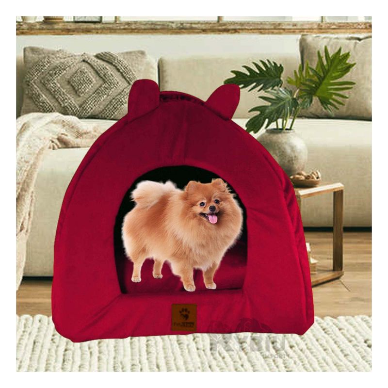 GENERICO - Cama en Talla M de Iglu Talla M Guinda Y+Papel de Regalo