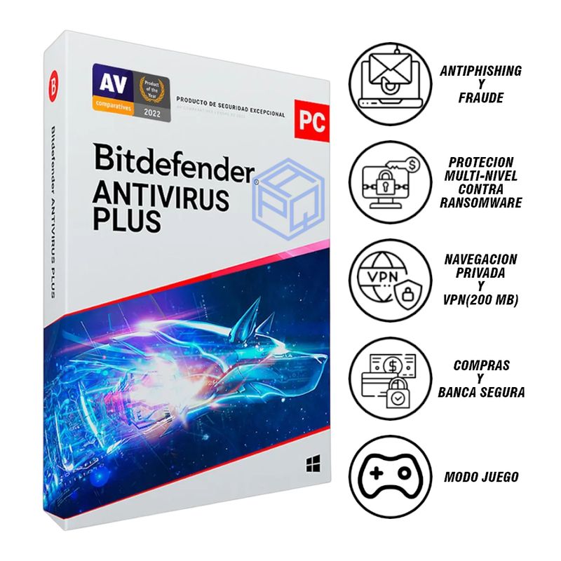 BITDEFENDER - BITDEFENDER antivirus 12 meses 1 dispositivo