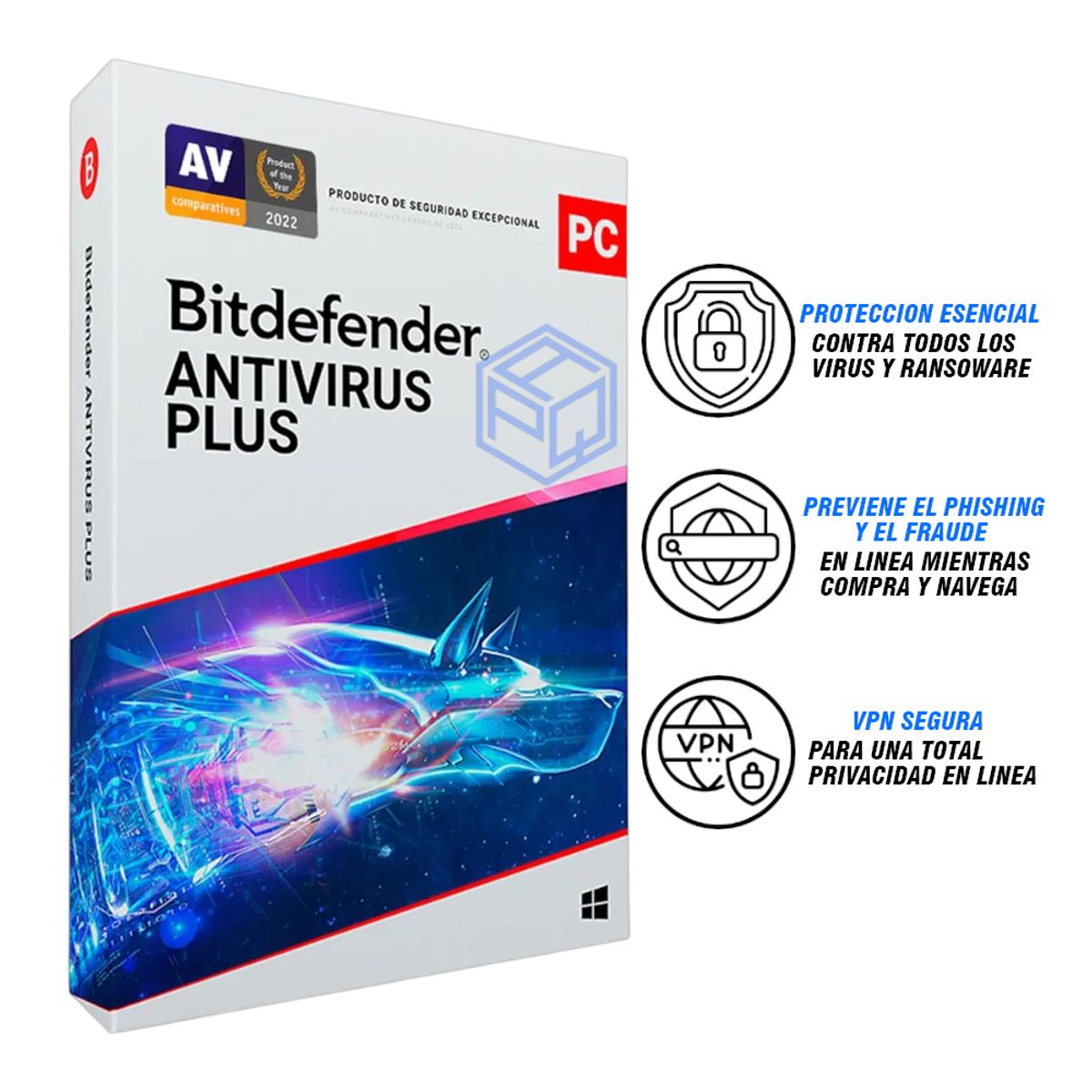 BITDEFENDER - BITDEFENDER antivirus 12 meses 1 dispositivo