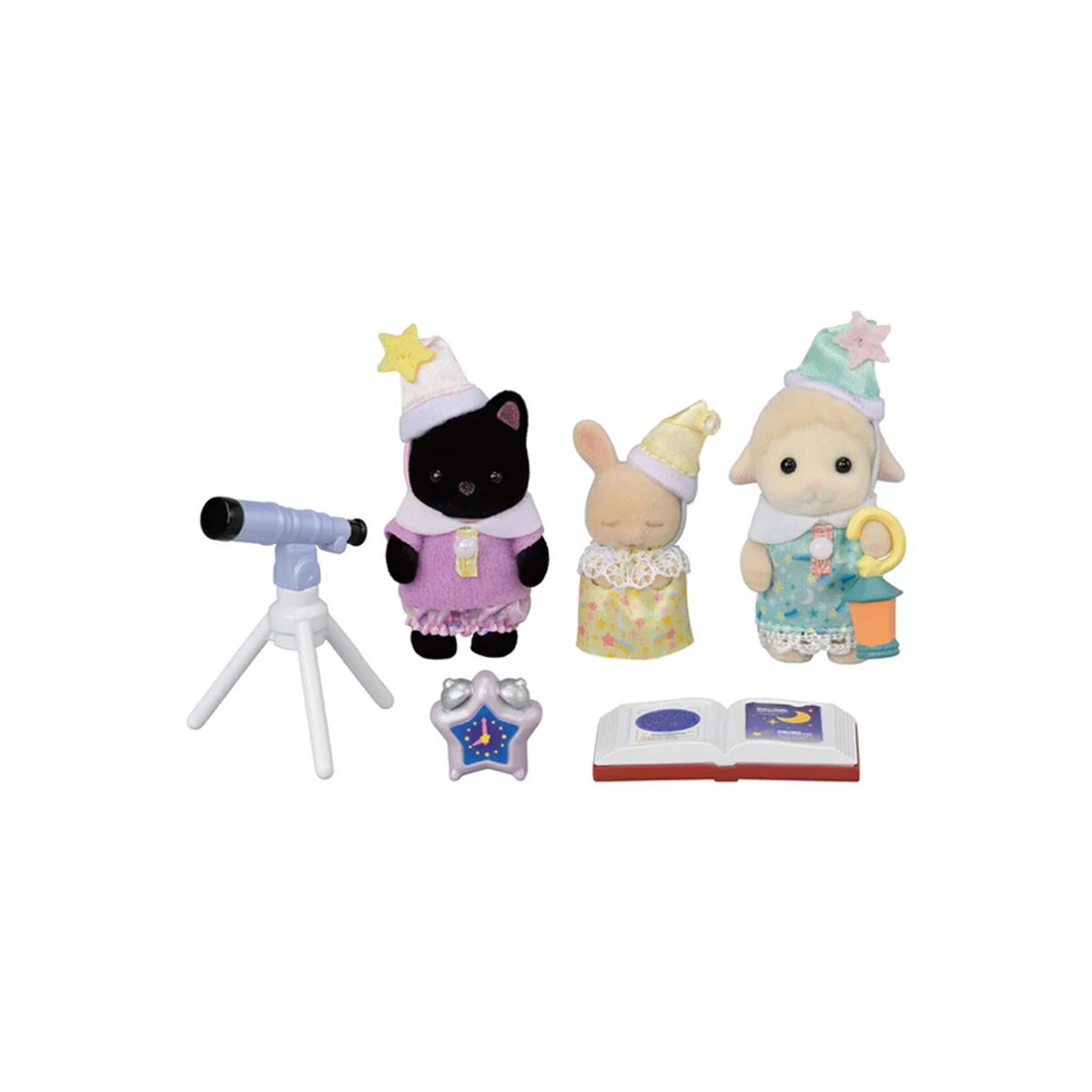 SYLVANIAN FAMILIES - Calico Critters Nursery Friends - Pijamada Telescopio