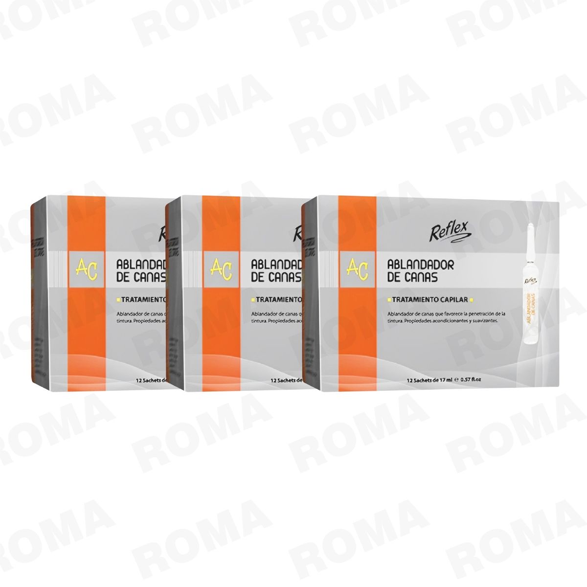 REFLEX - PACK 3 ABLANDADOR DE CANAS SACHET 17ML REFLEX