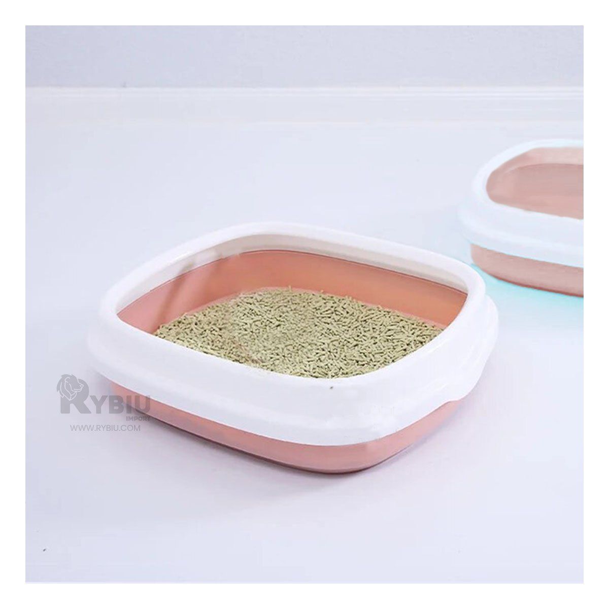 GENERICO - Arenero para Higiene 48x40x125 en Rosado Y+Regalo Stickers