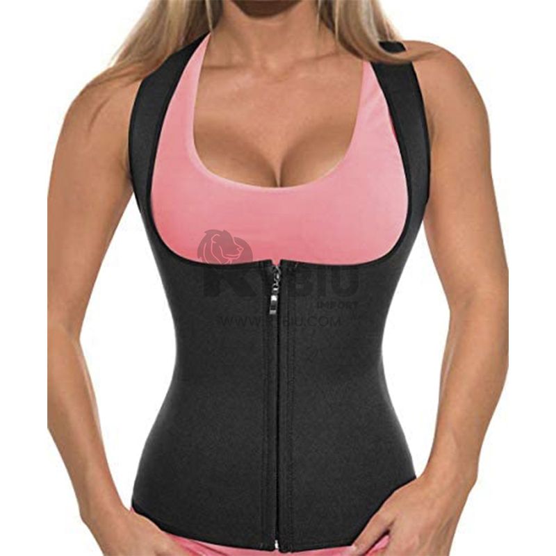 GENERICO - Faja de Crossfit de Mujer Negro XXL Y+Banderitas Adhesivas