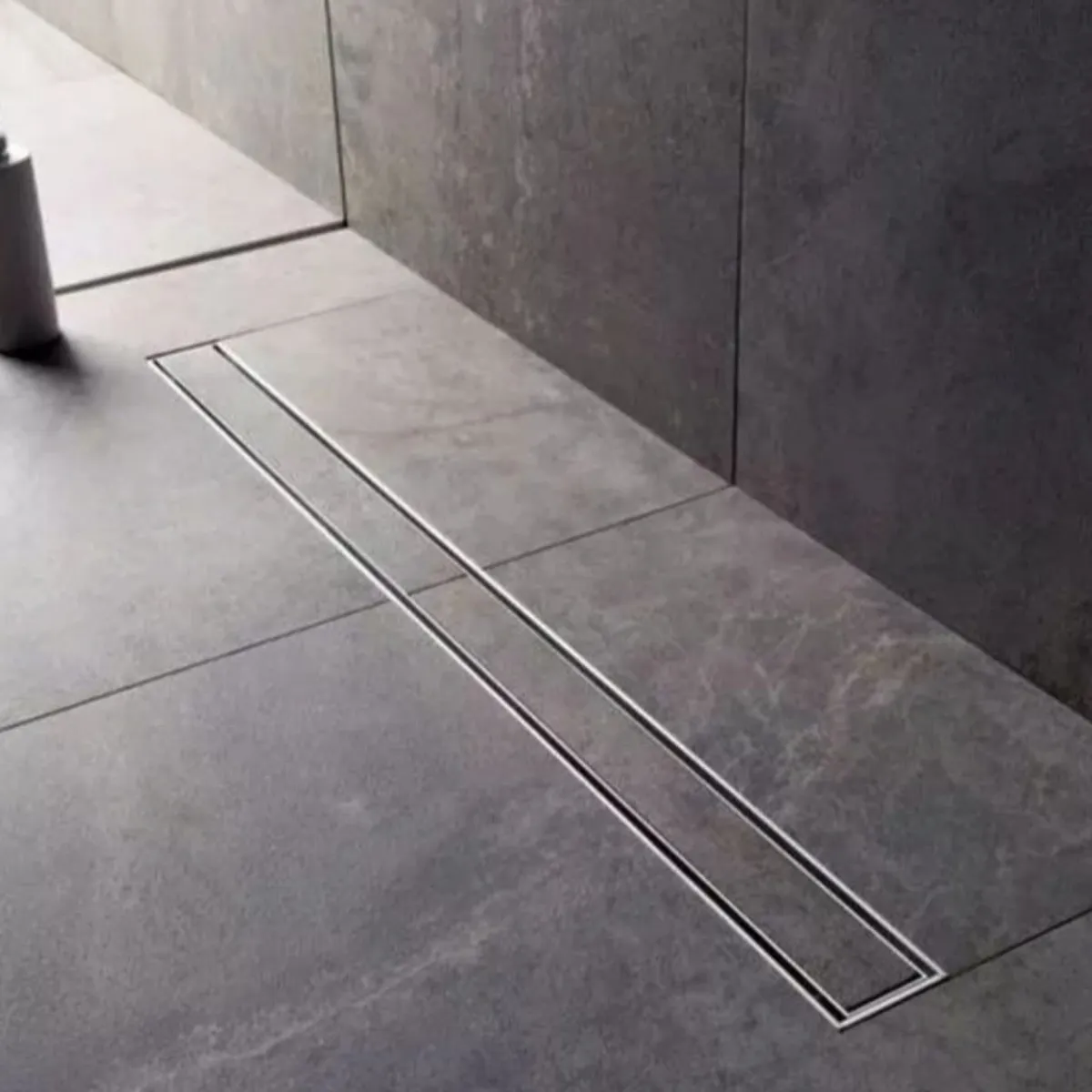 GENERICO - Sumidero Reversible 10x120cm con borde ducha Acero SS 304