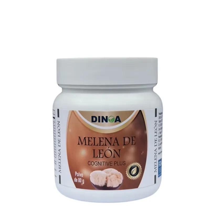 DINOA - Melena de León Pote de 80gr Dinoa- Bienestar -Concentración- Salud cerebral