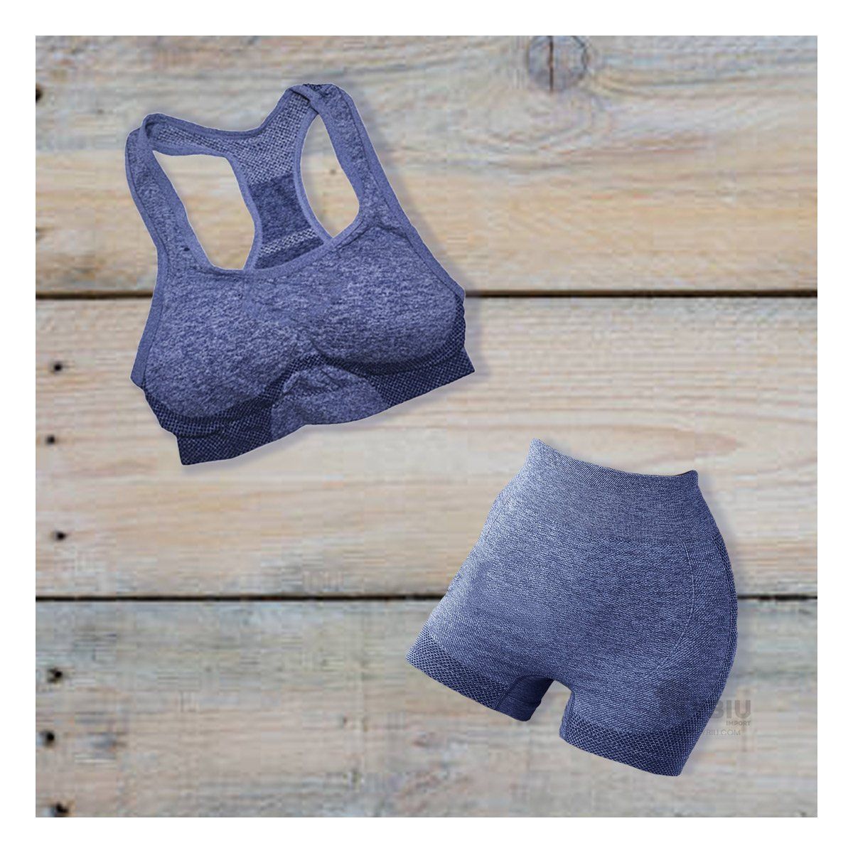 RYBIU IMPORT - Short Moderno y Push Up para Yoga Azul Y+Post-it Adhesivos