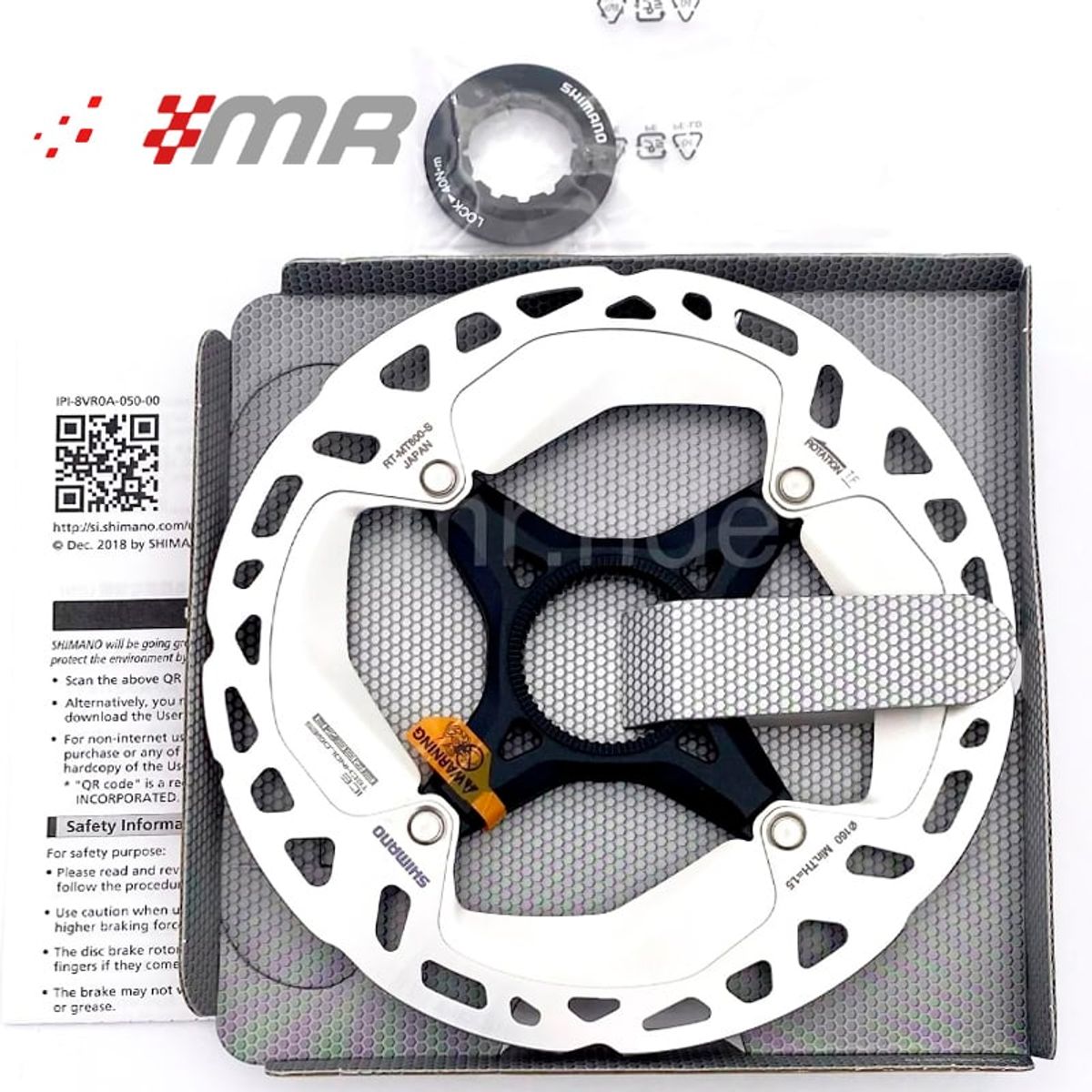 SHIMANO - Rotor freno disco para bicicleta Shimano RT-MT800 de 140mm