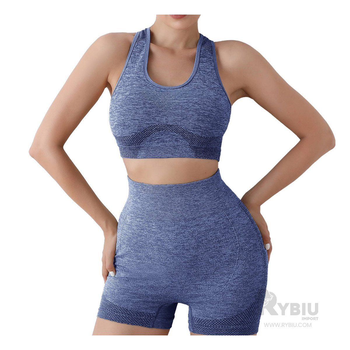 GENERICO - Conjunto Util Yoga para Entrenar Azul Y+Regalo Agendita