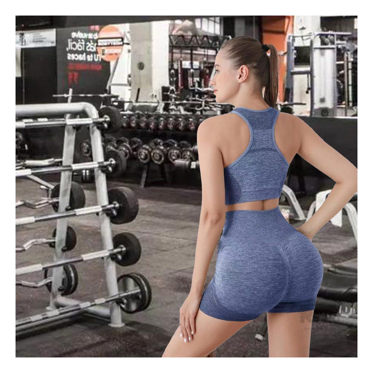 GENERICO - Conjunto Util Yoga para Entrenar Azul Y+Regalo Agendita