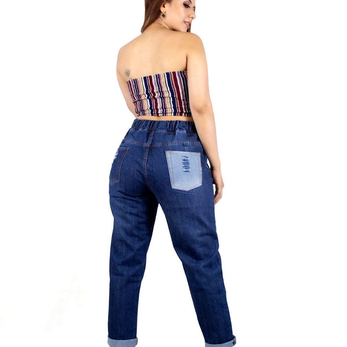 TANSY - JEAN PARA MUJER -KENDAL - STONE FOCALIZADO