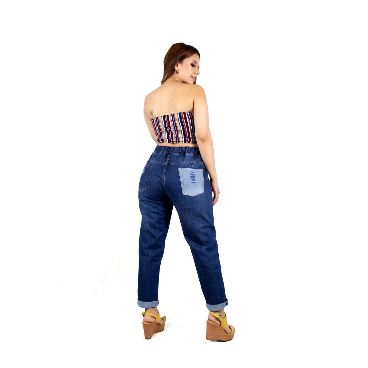 TANSY - JEAN PARA MUJER -KENDAL - STONE FOCALIZADO