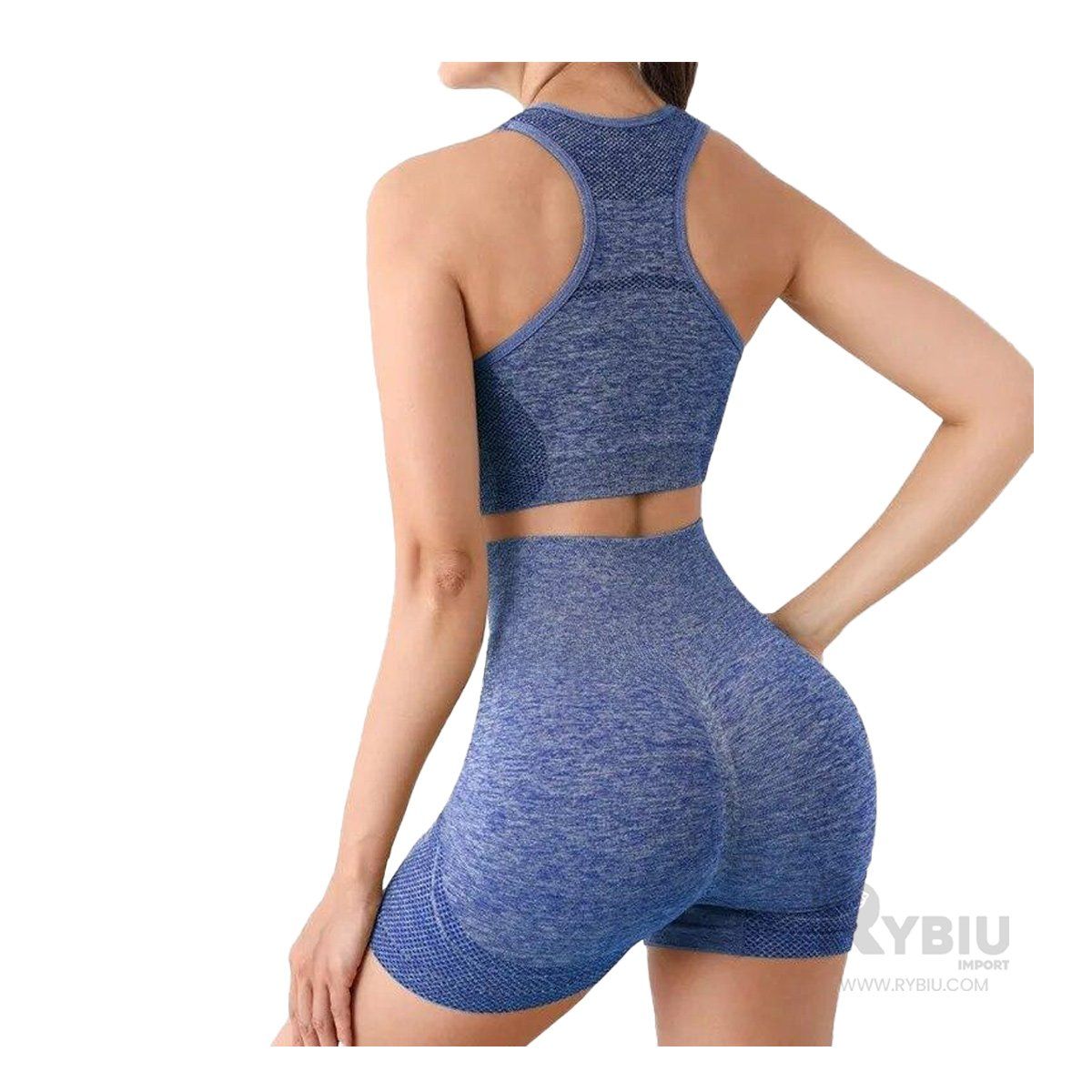 GENERICO - Ropa Estilo Fitness Mujeres para Yoga Azul Y+Gift MiniAgenda