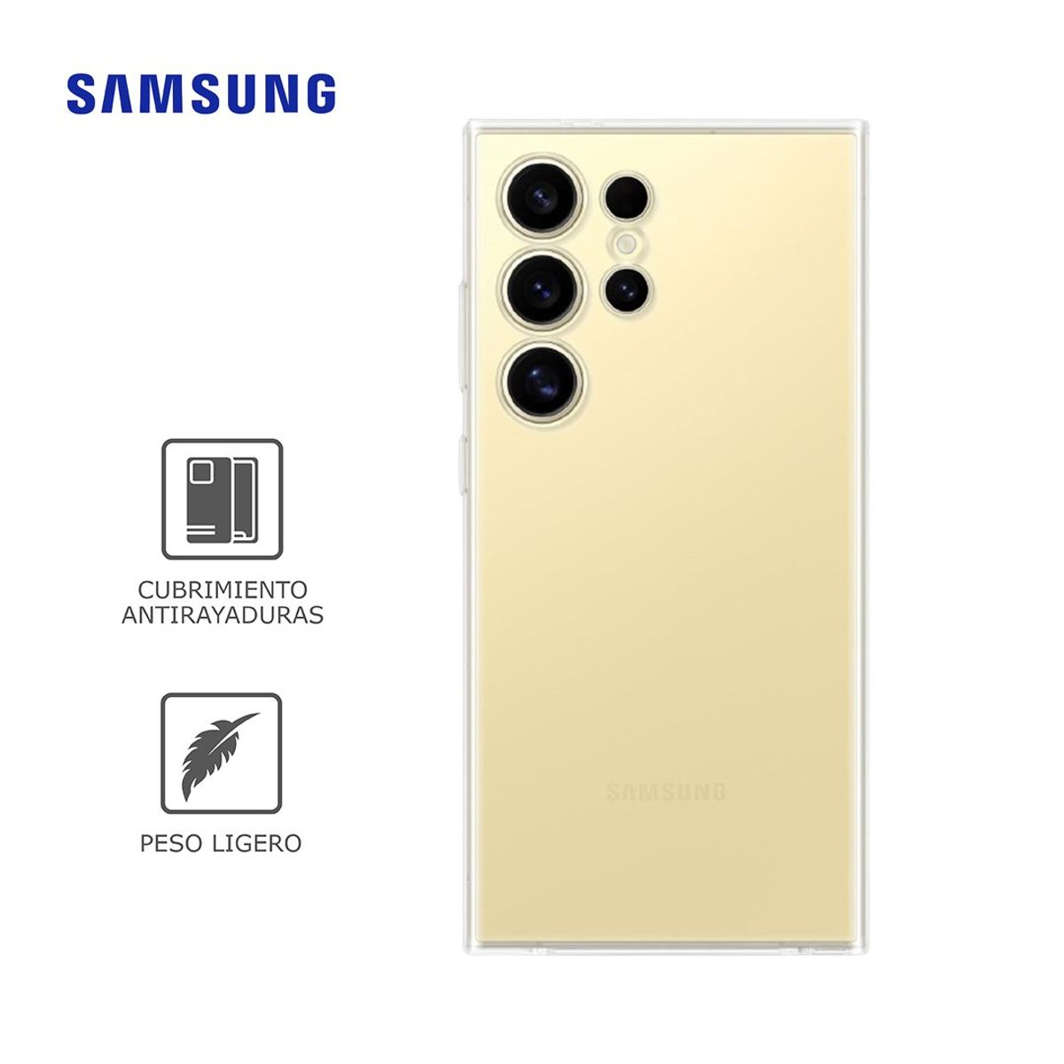 SAMSUNG - Case Samsung Clear Gp-Fps928 Para Galaxy S24 Ultra - Transparente