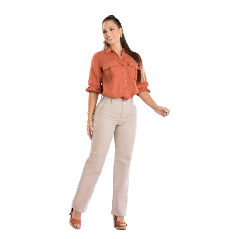 T&T - Jeans Olaf Beige Auténtico Estilo Colombiano by TYT