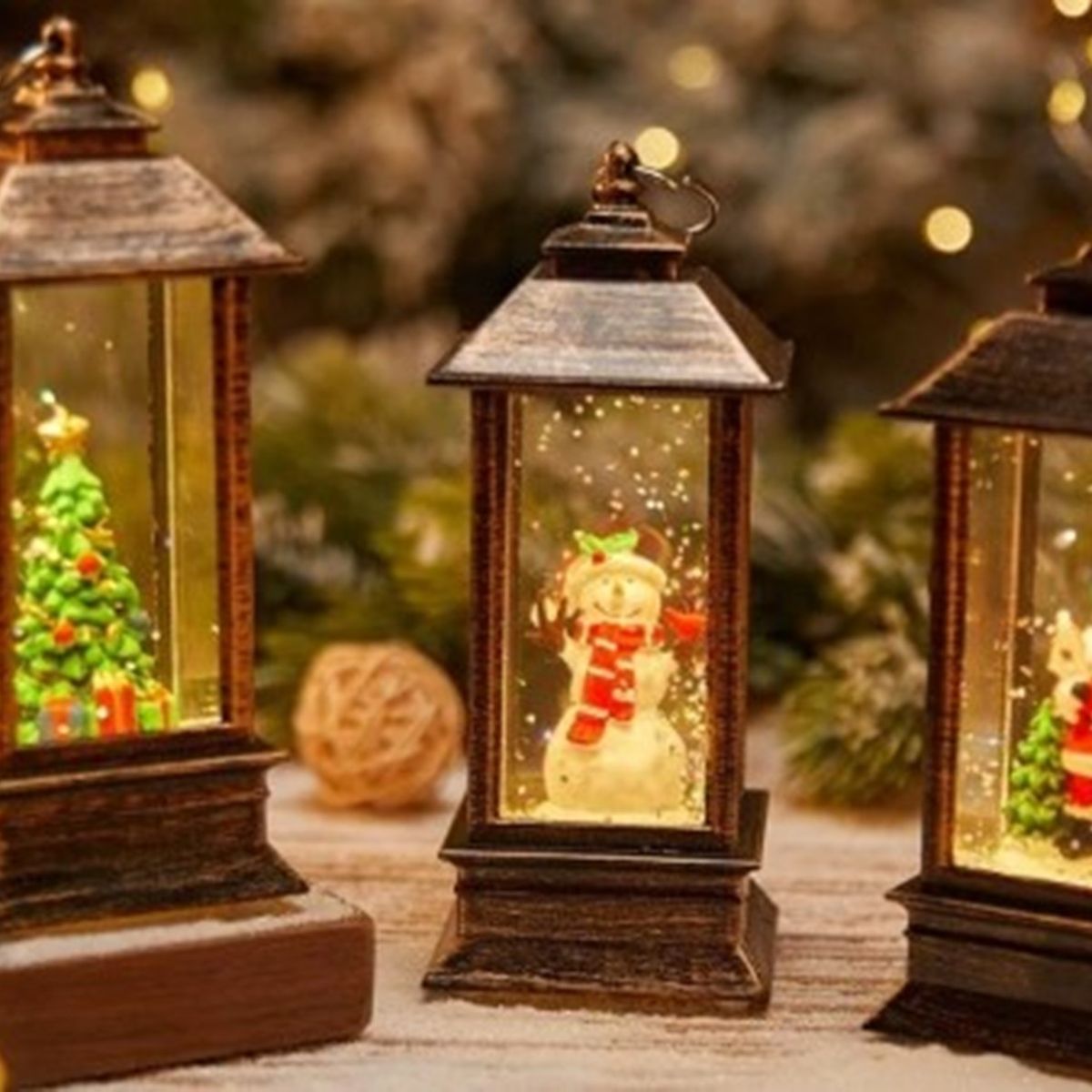 GENERICO - FAROLITO NAVIDEÑO CON ILUMINACIÓN A1