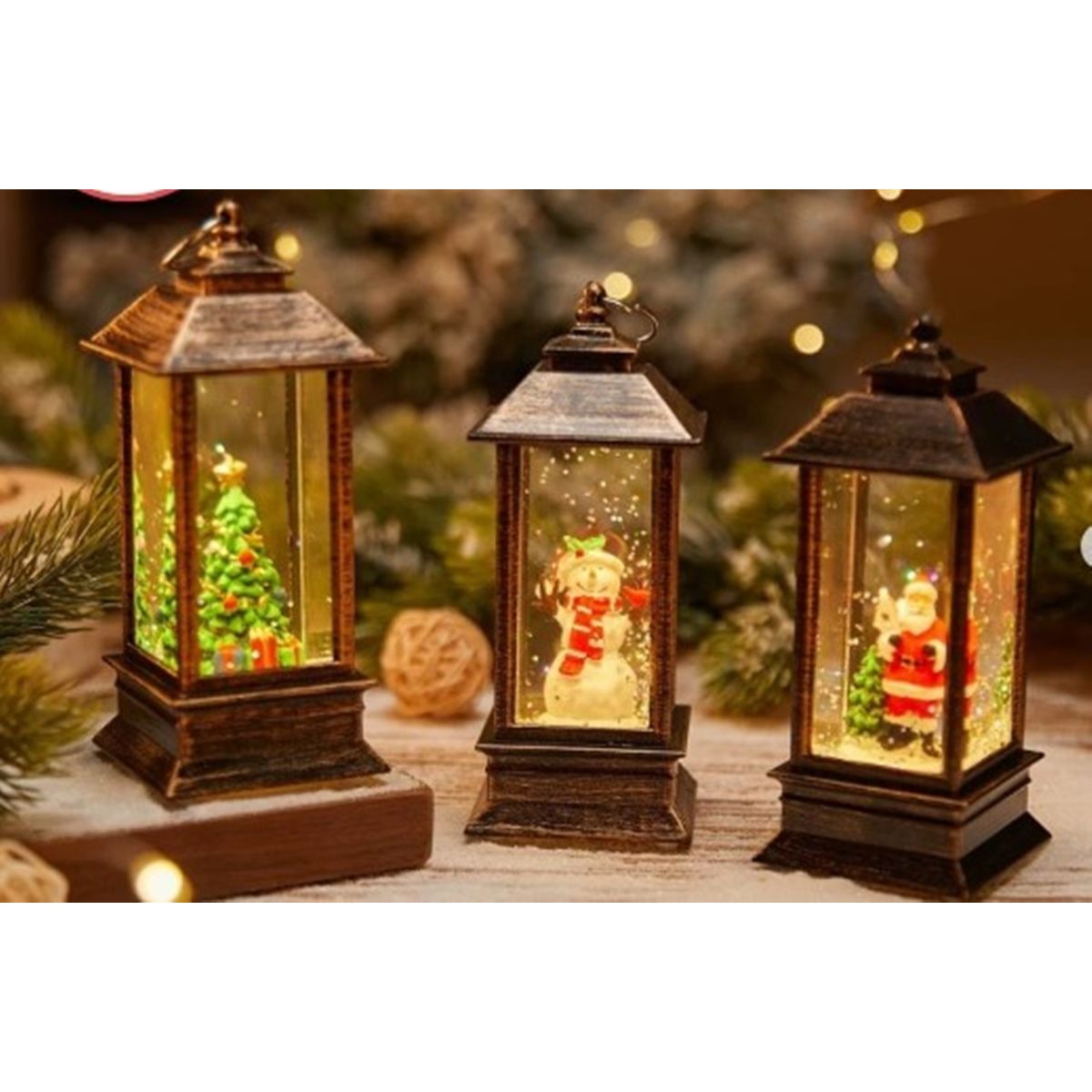 GENERICO - FAROLITO NAVIDEÑO CON ILUMINACIÓN A1