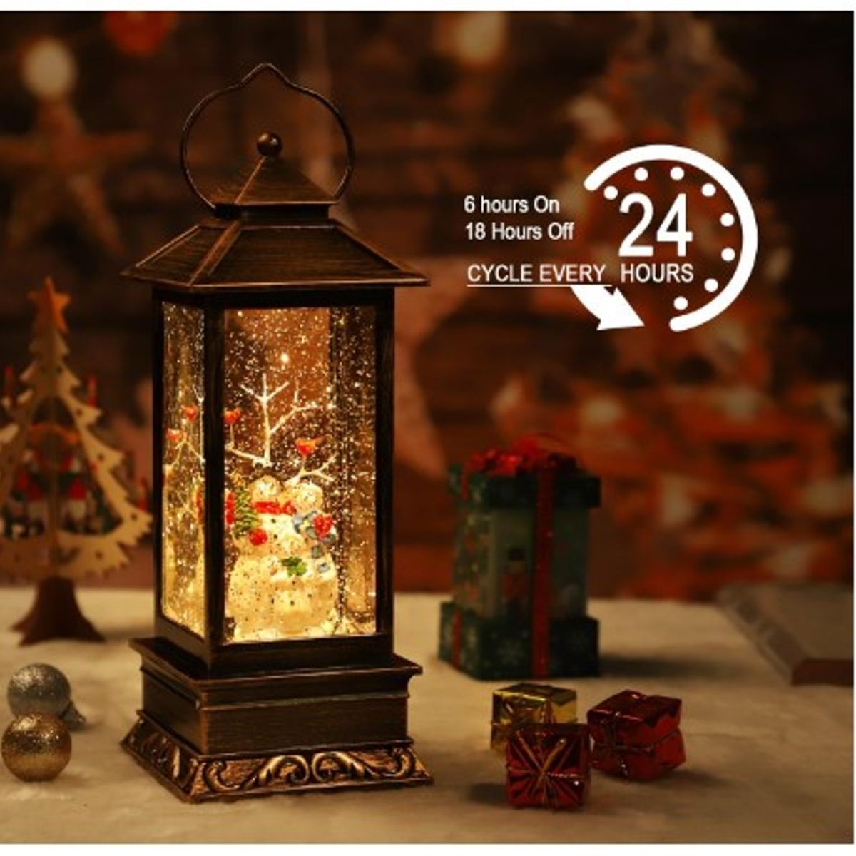 GENERICO - FAROLITO NAVIDEÑO CON ILUMINACIÓN A1