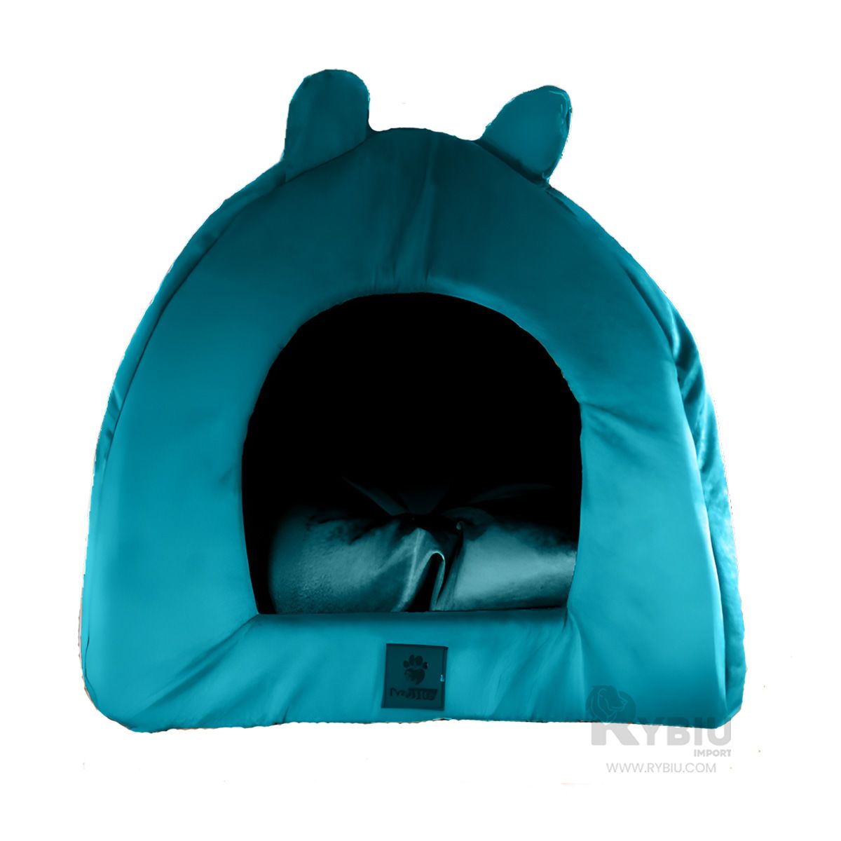 RYBIU IMPORT - Colchon Portatil de Mascota Verde Agua L Y+Gift MiniAgenda