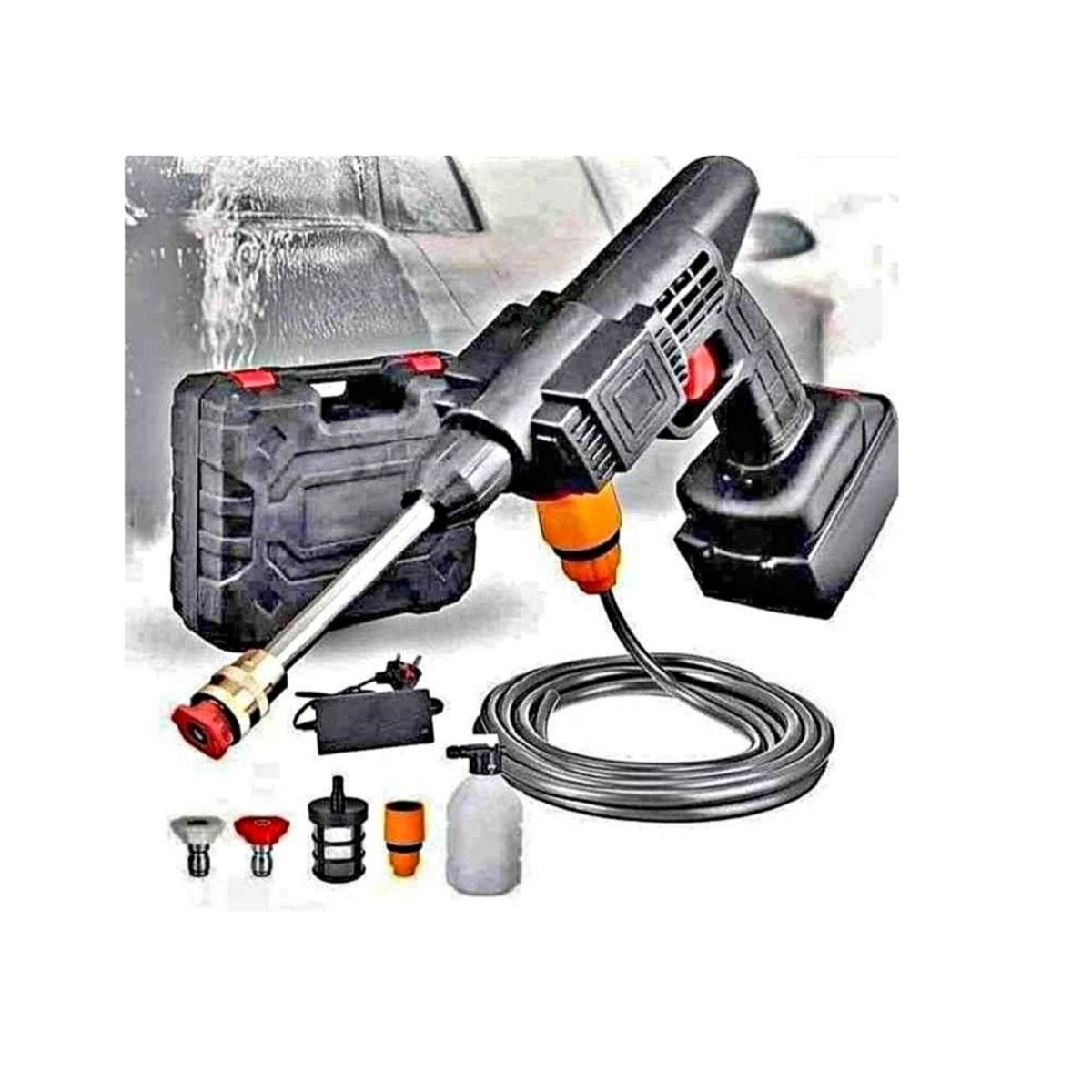 PREMIUM - HIDROLAVADORA PORTATIL INALÁMBRICA 68V - DOBLE BATERIA