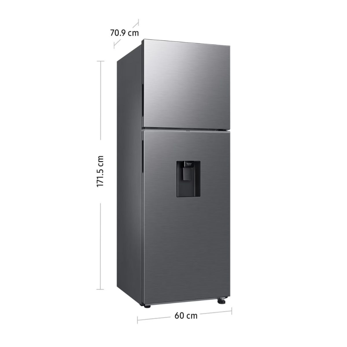 SAMSUNG - REFRIGERADORA SAMSUNG 341 L TOP FREEZER PLATEADO - RT35DG5720S9PE