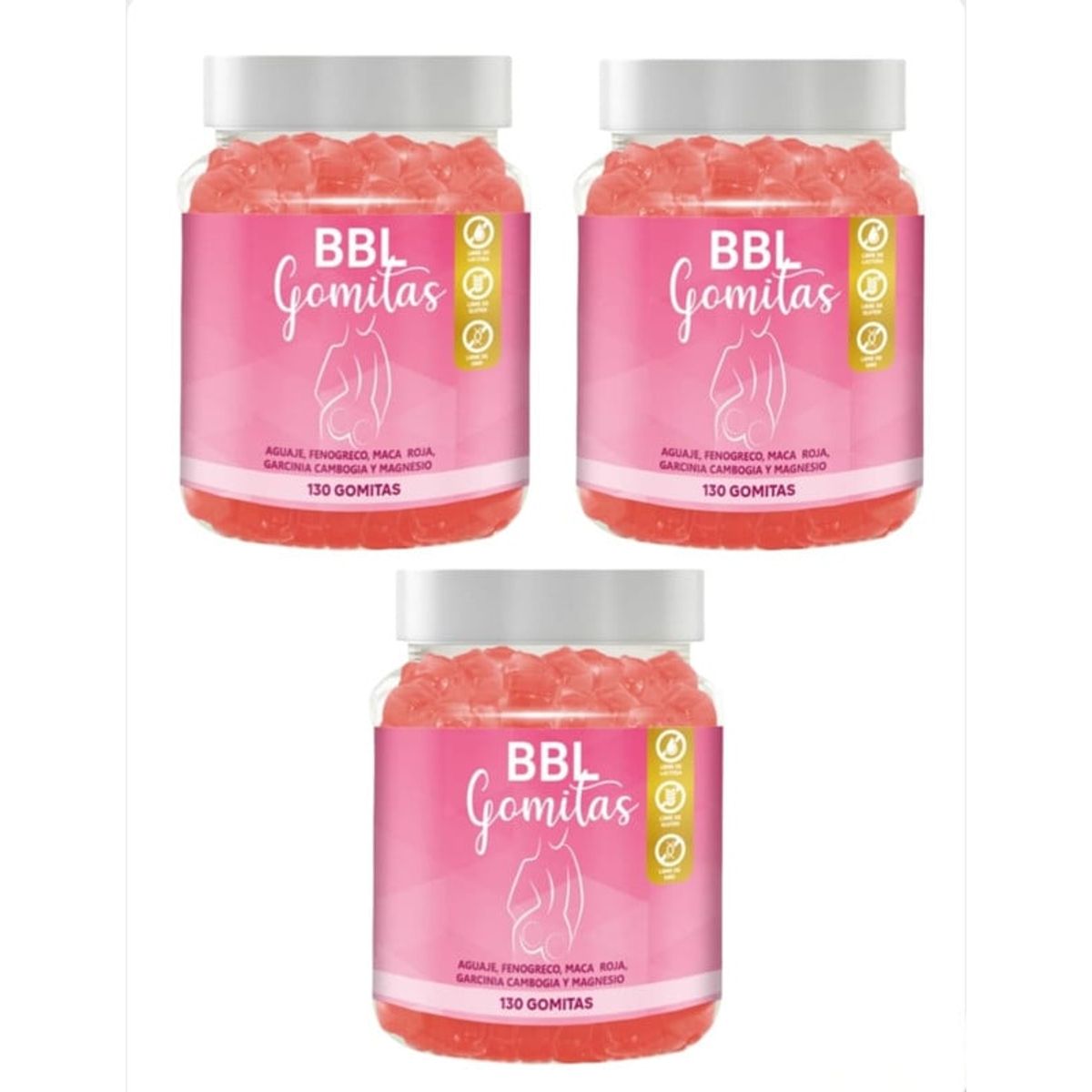 GENERICO - PACK 3 GOMITAS DE AGUAJE BBL