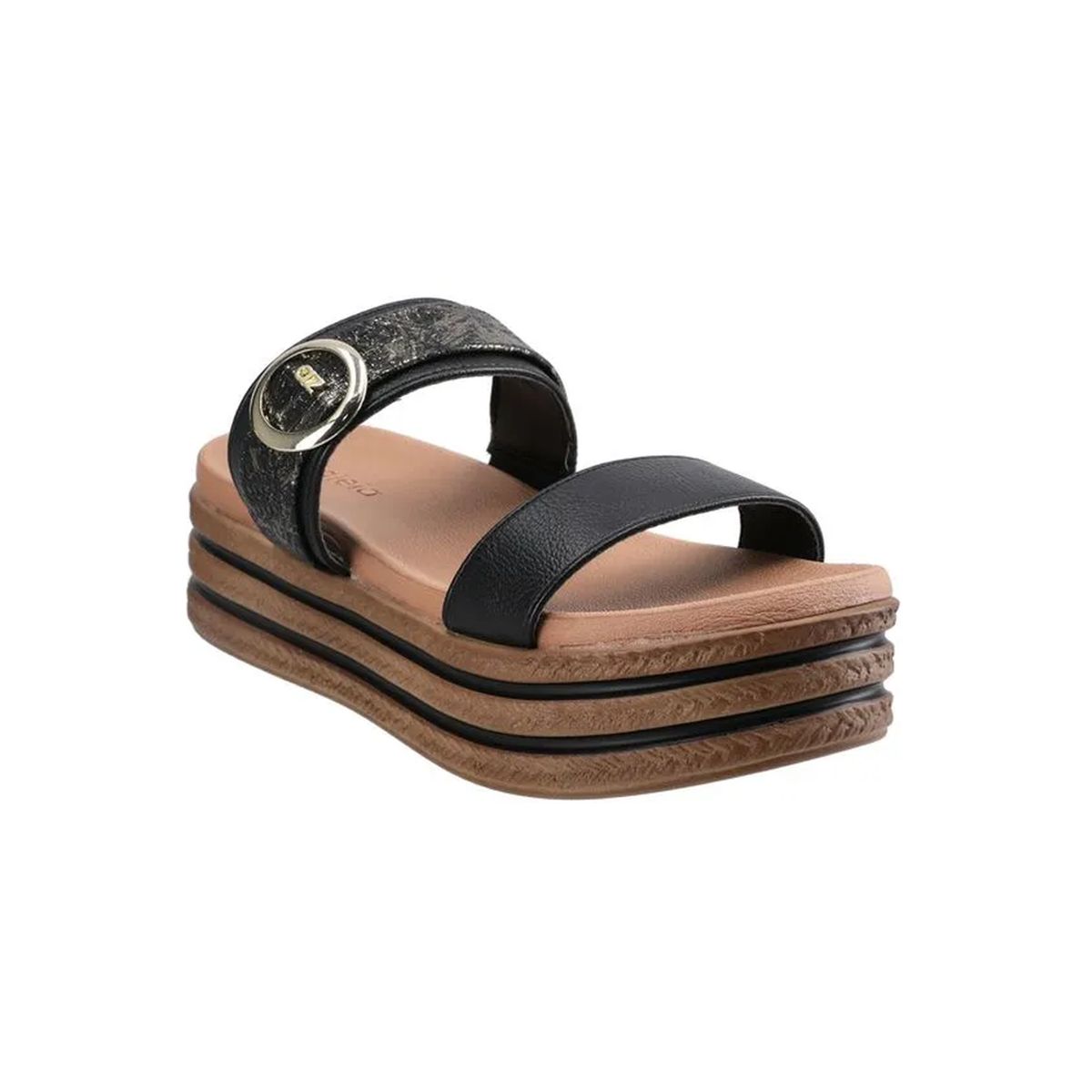 AZALEIA - Sandalia Azaleia Kiti-904 Plataforma Negro Marron_.