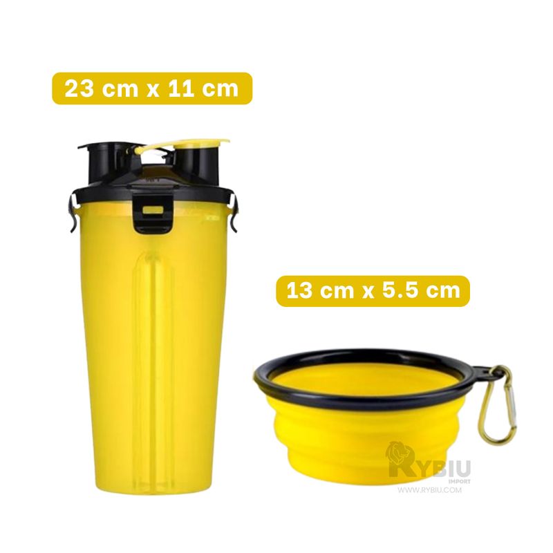 GENERICO - Envase de Bebida de Can en Color Amarillo Y+Ligas de Regalo