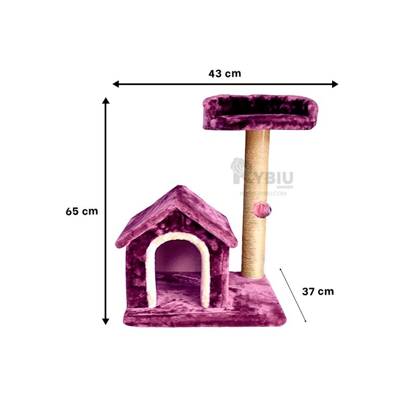 GENERICO - Torre Practica en Lila Y+Regalo Ligas para Peinar