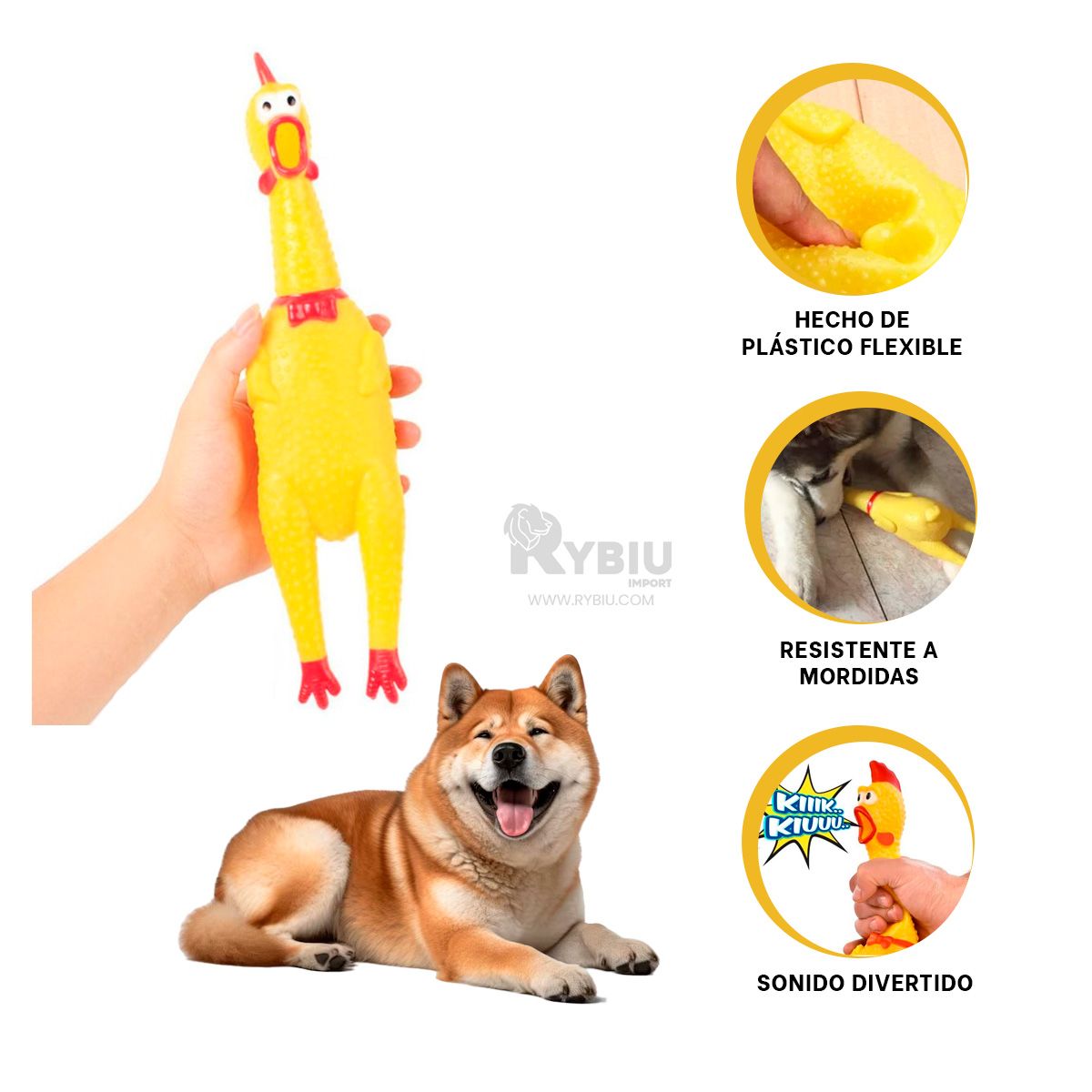 GENERICO - Masticable de Plastico Amarillo Talla M Y+Post-it Adhesivos