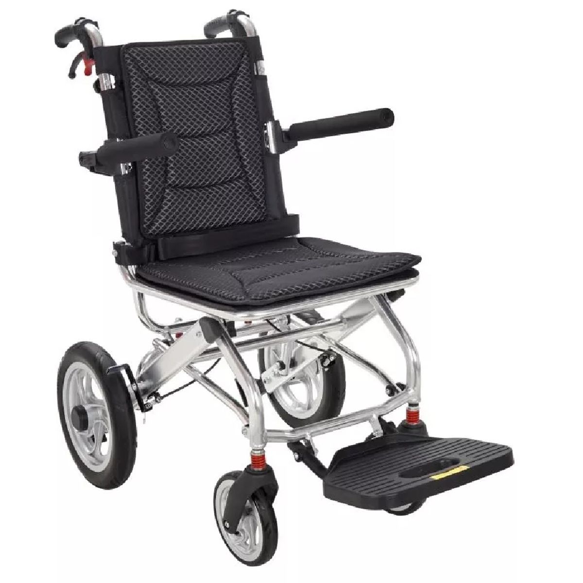 GENERICO - Silla de Ruedas para Viaje de Aluminio Tipo Maleta Negro