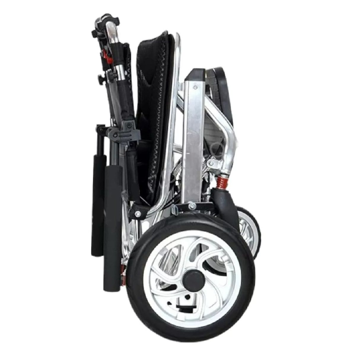 GENERICO - Silla de Ruedas para Viaje de Aluminio Tipo Maleta Negro