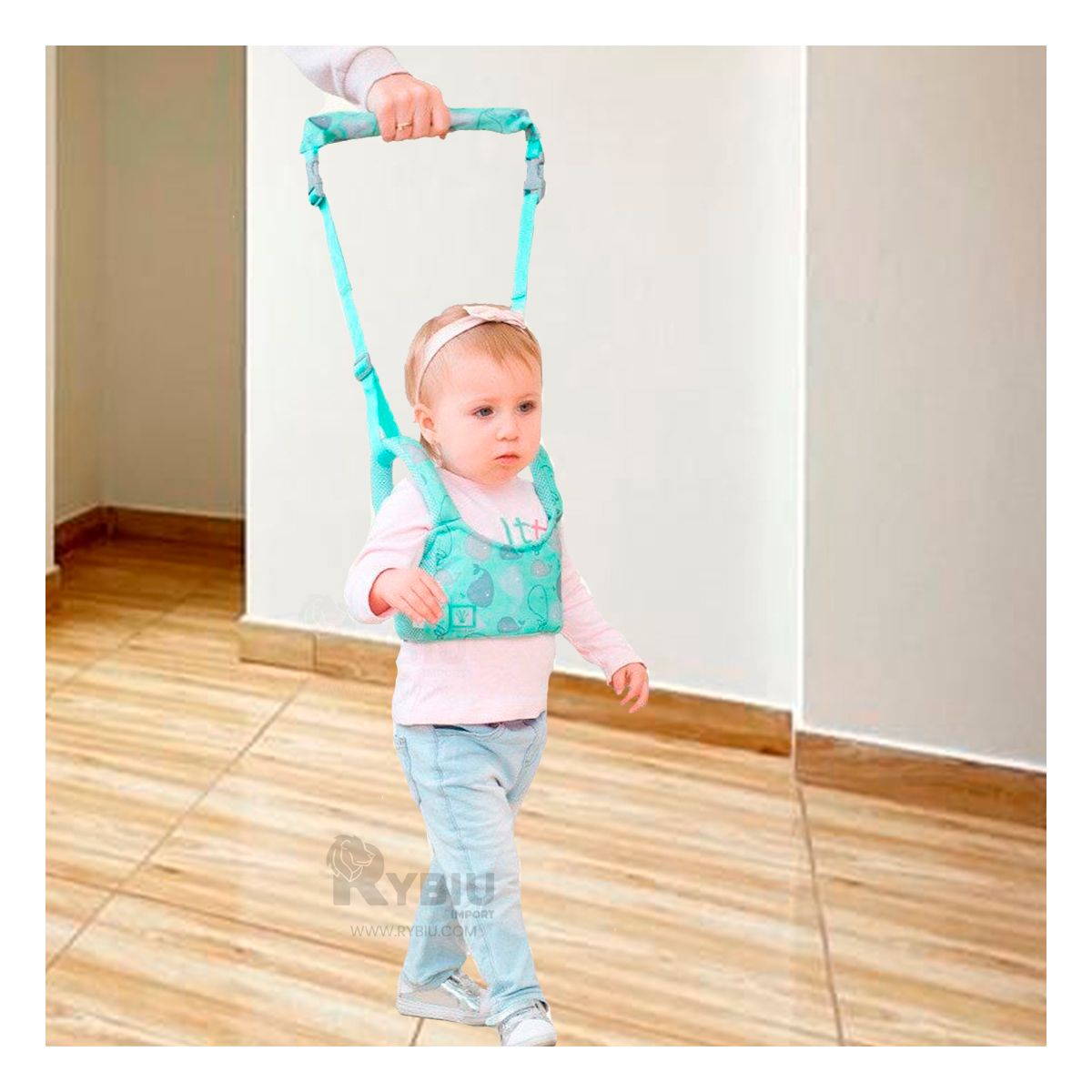 GENERICO - Arnes Practico de Bebe en Color Verde Agua Y+Regalo Stickers