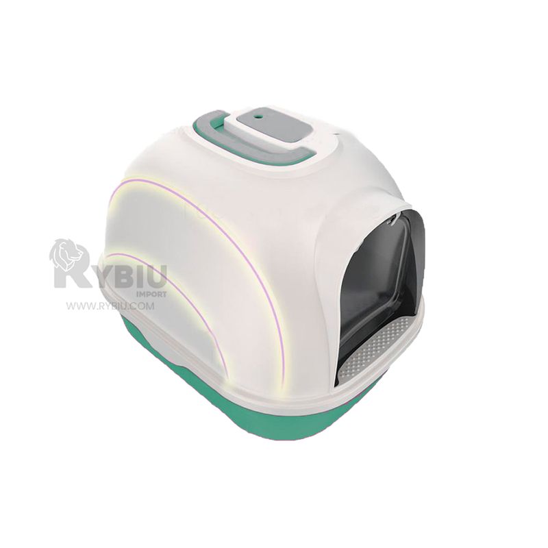 GENERICO - Arenero Ideal para Cat en Color Verde Y+Papel de Regalo